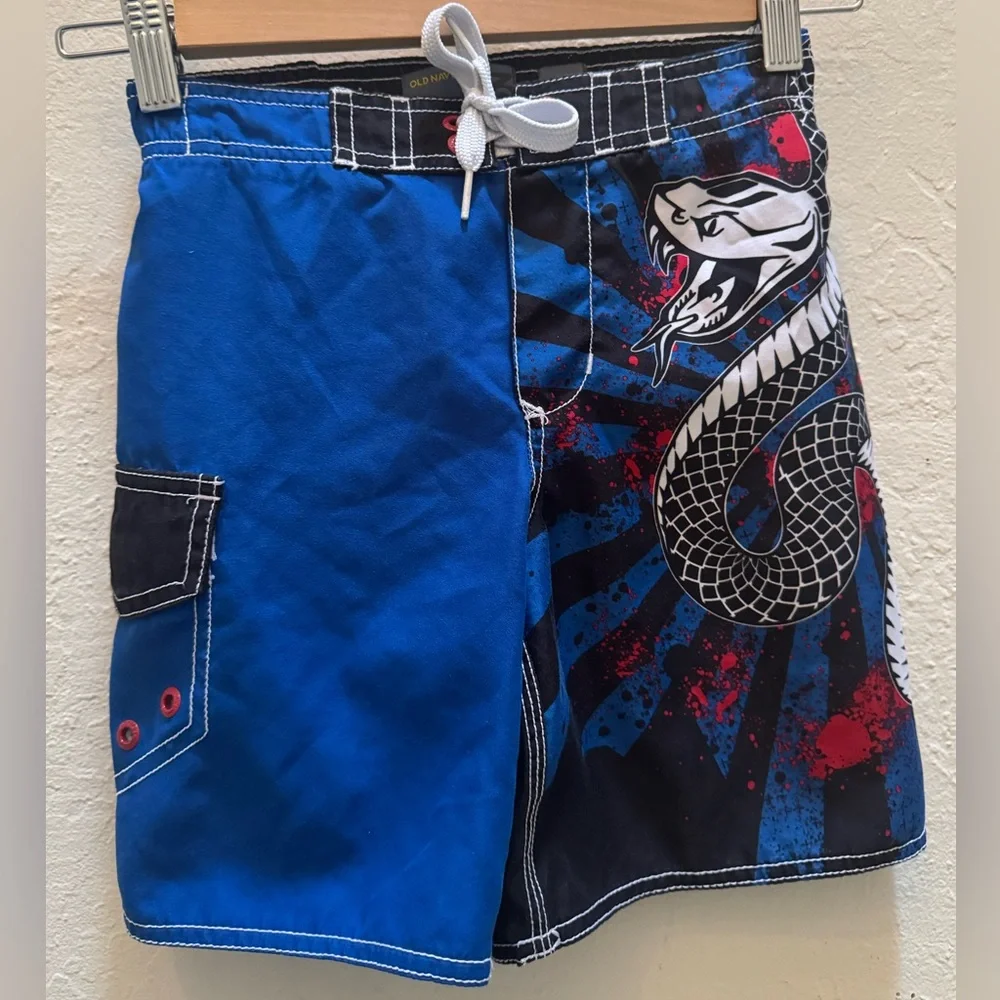 Blue and Black Boy’s Swim Shorts